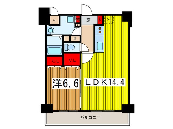 アクシーズタワー浦和岸町Ⅱの物件間取画像